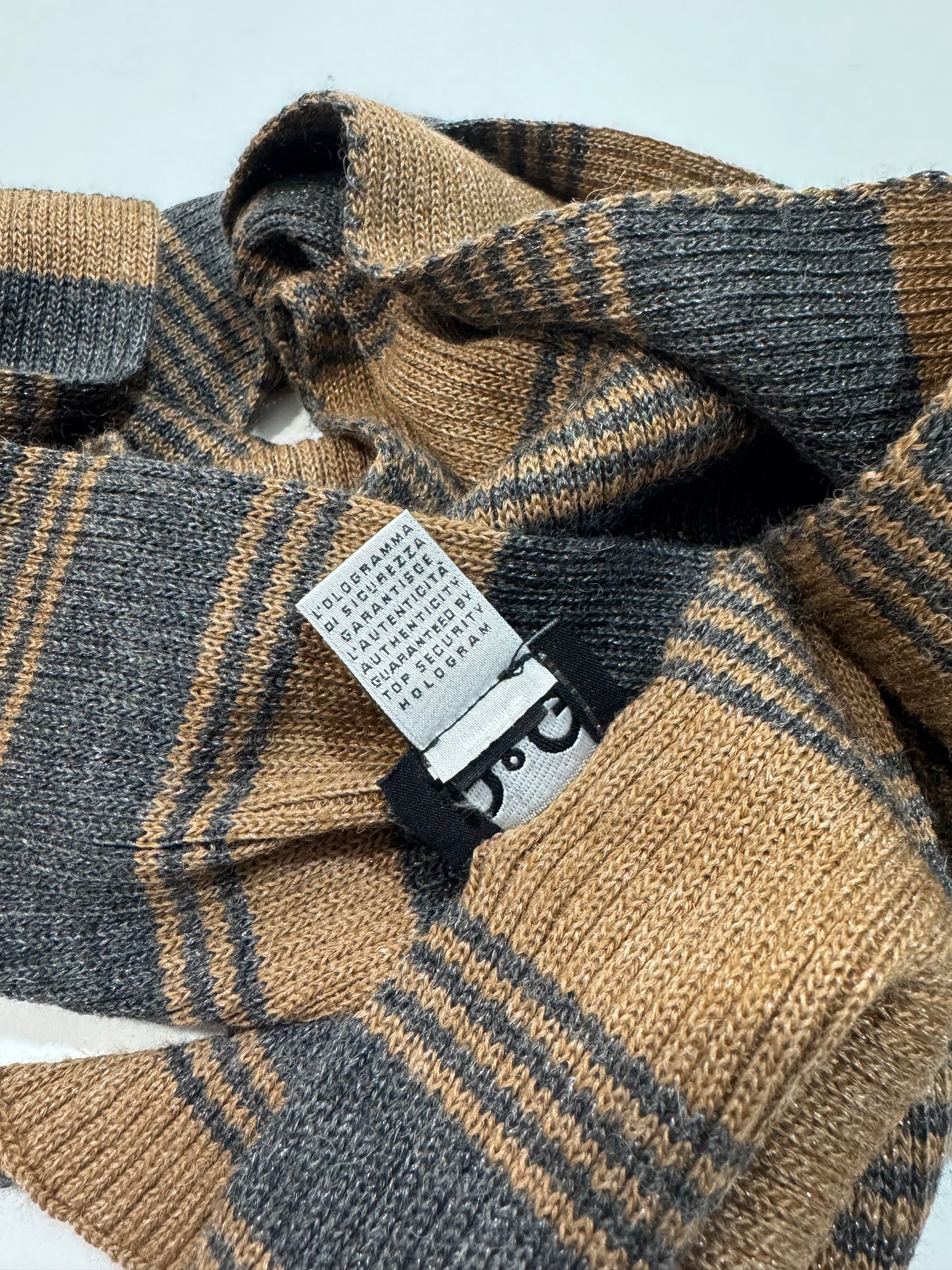 Dolce & Gabbana Striped Shimmer Scarf