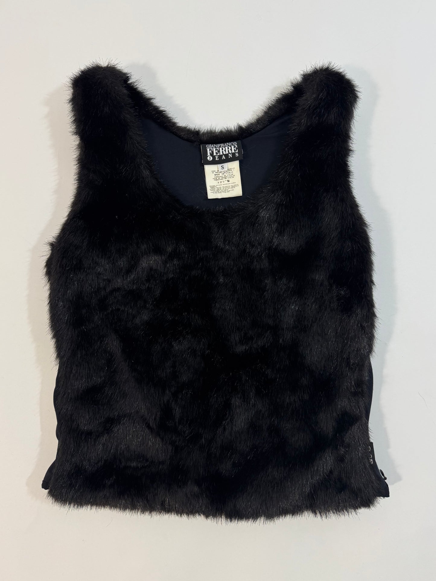 Gianfranco Ferrè Jeans Faux Fur Top