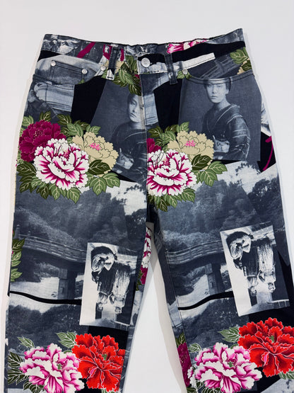 Kenzo Vintage All-Over Print Jeans