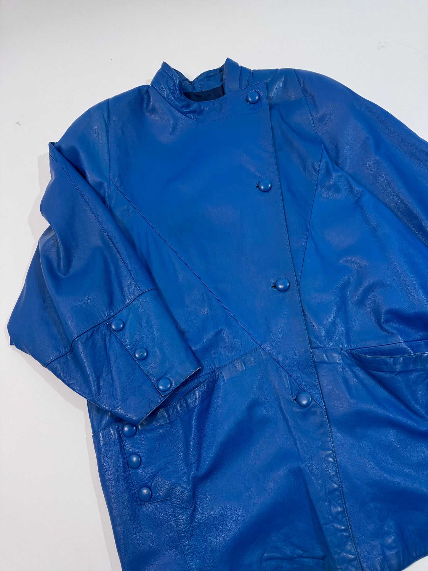 '80s Oversized Leather Jacket