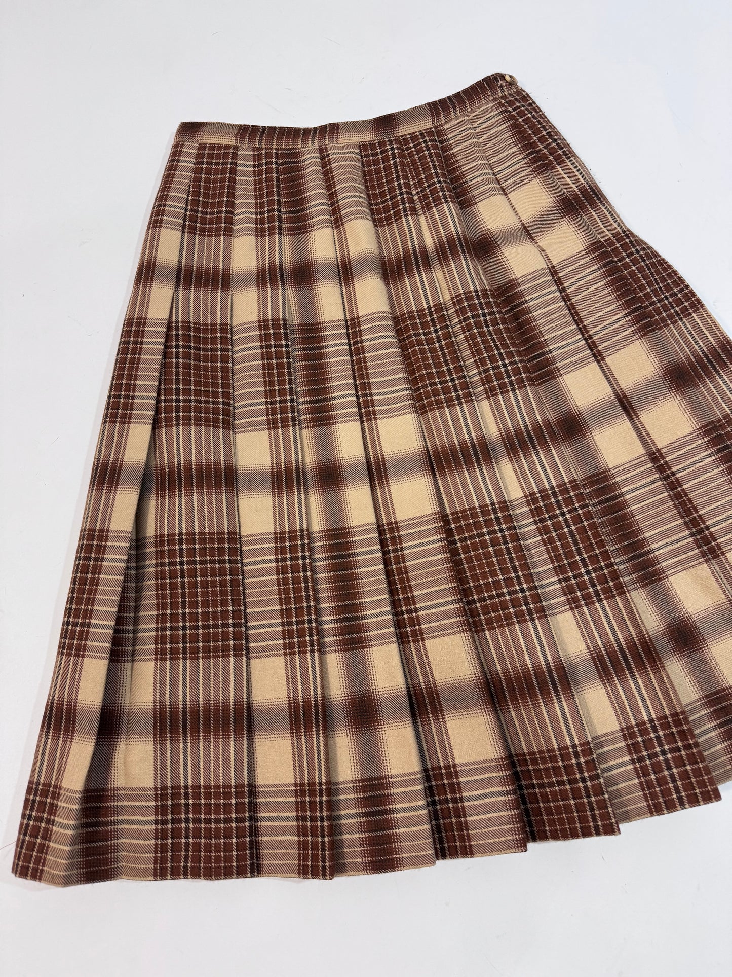 ‘70s Wool Pleated Skirt