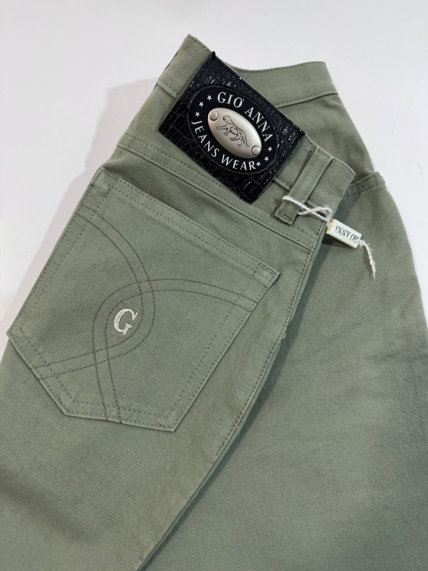 Sage Green Made in Italy Deadstock Jeans