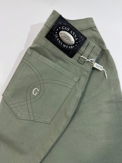 Sage Green Made in Italy Deadstock Jeans