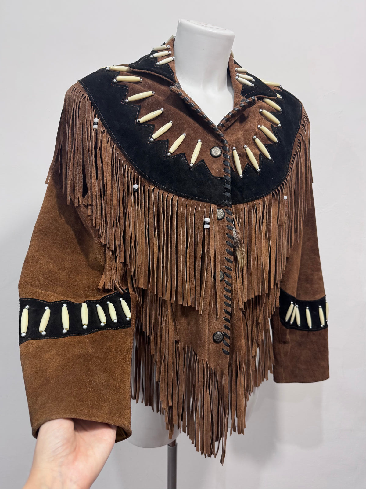 '80s Suede Fringed Western Jacket