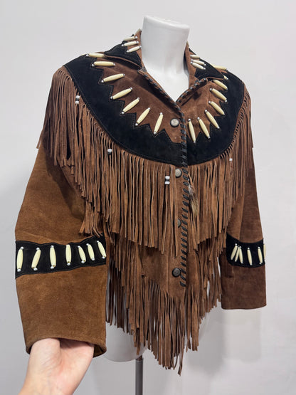'80s Suede Fringed Western Jacket