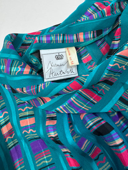Norman Hartnell Early '80s Dress - M