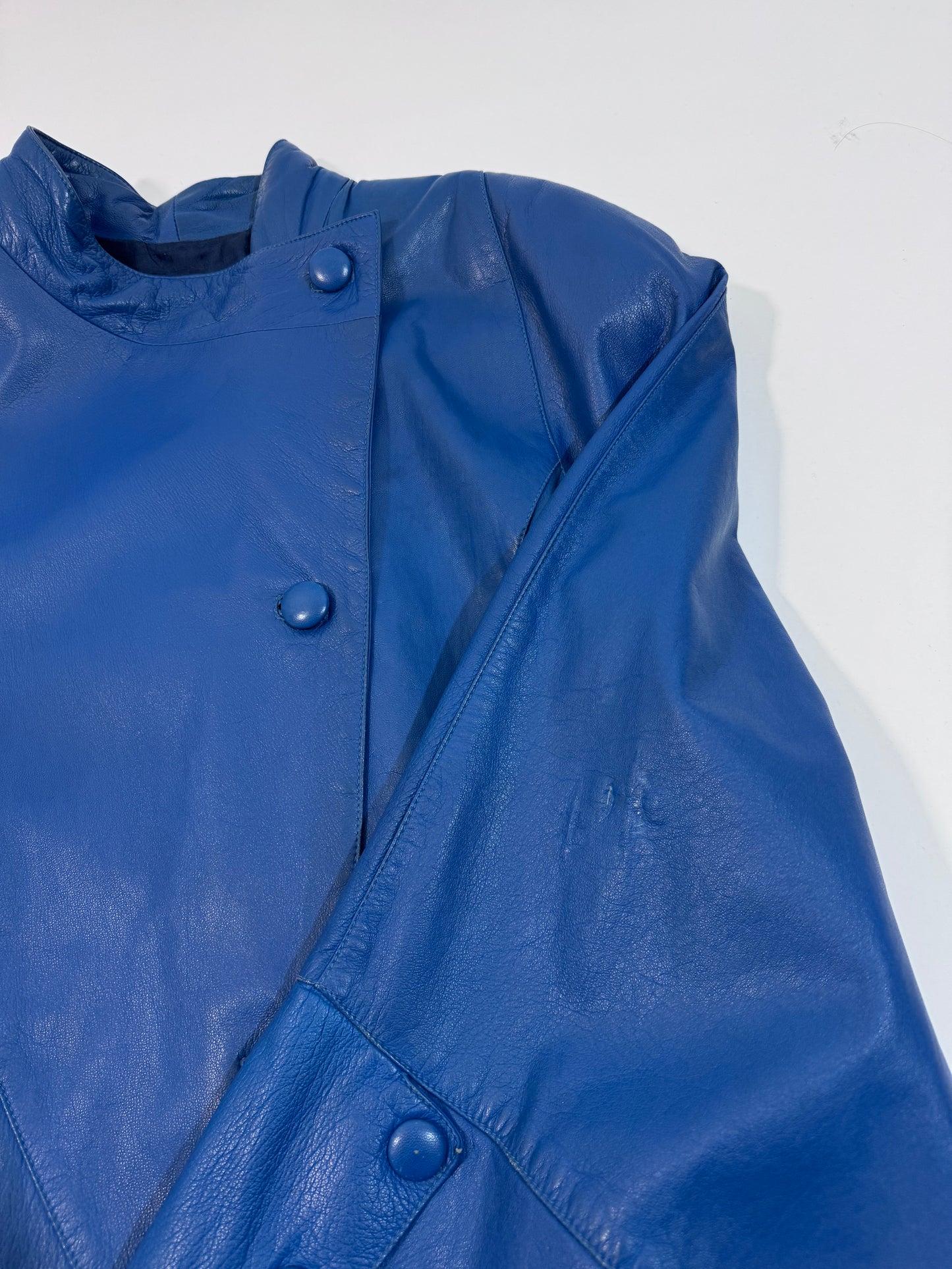 '80s Oversized Leather Jacket
