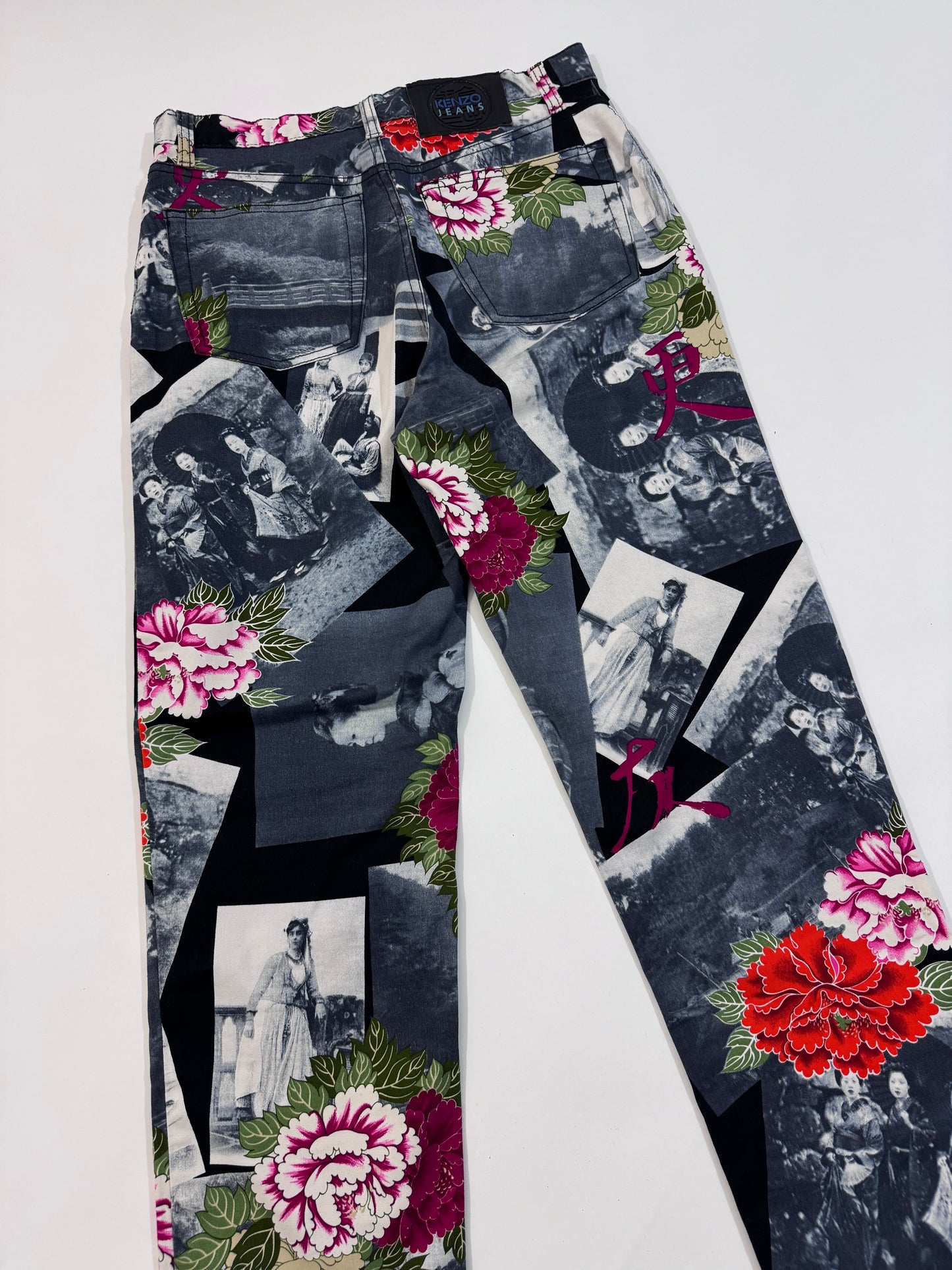 Kenzo Vintage All-Over Print Jeans