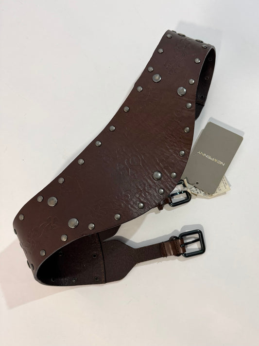 New Penny Deadstock Brown Leather Belt