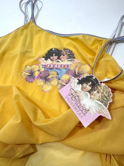 Fiorucci Y2K Deadstock Mesh Top - Yellow