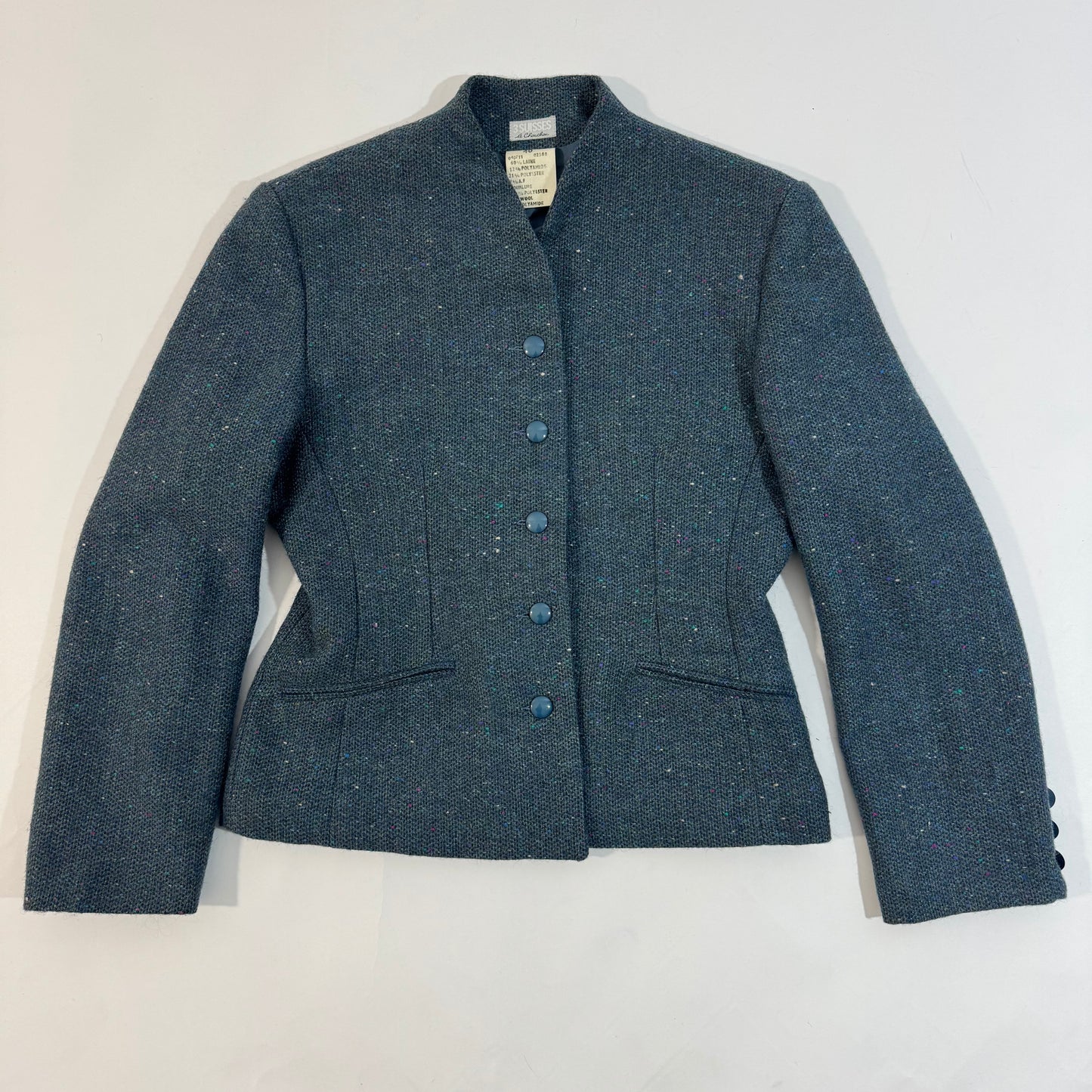 Blue Flecked Tweed Blazer