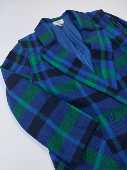 Vintage Checkered Oversized Blazer