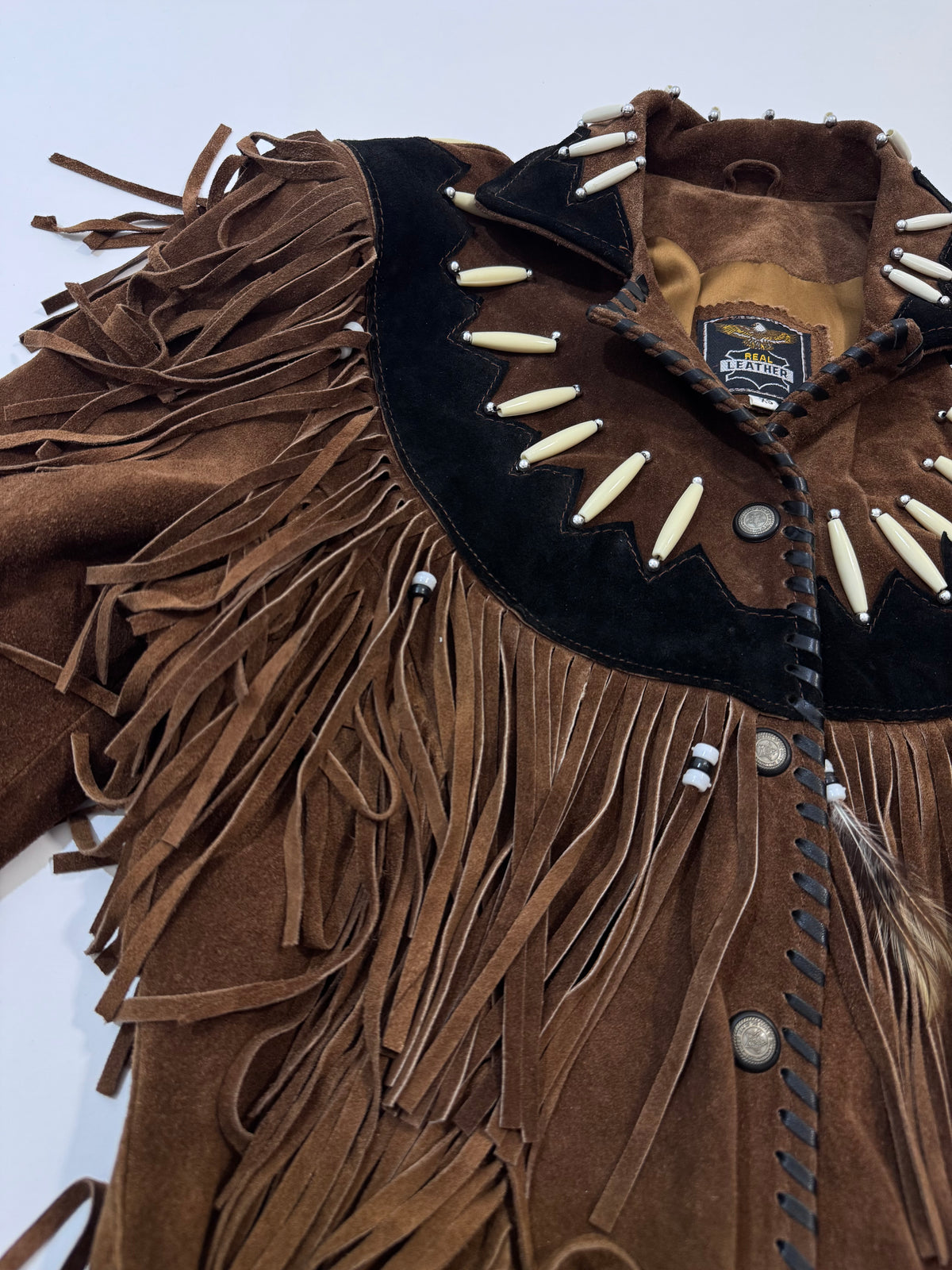'80s Suede Fringed Western Jacket