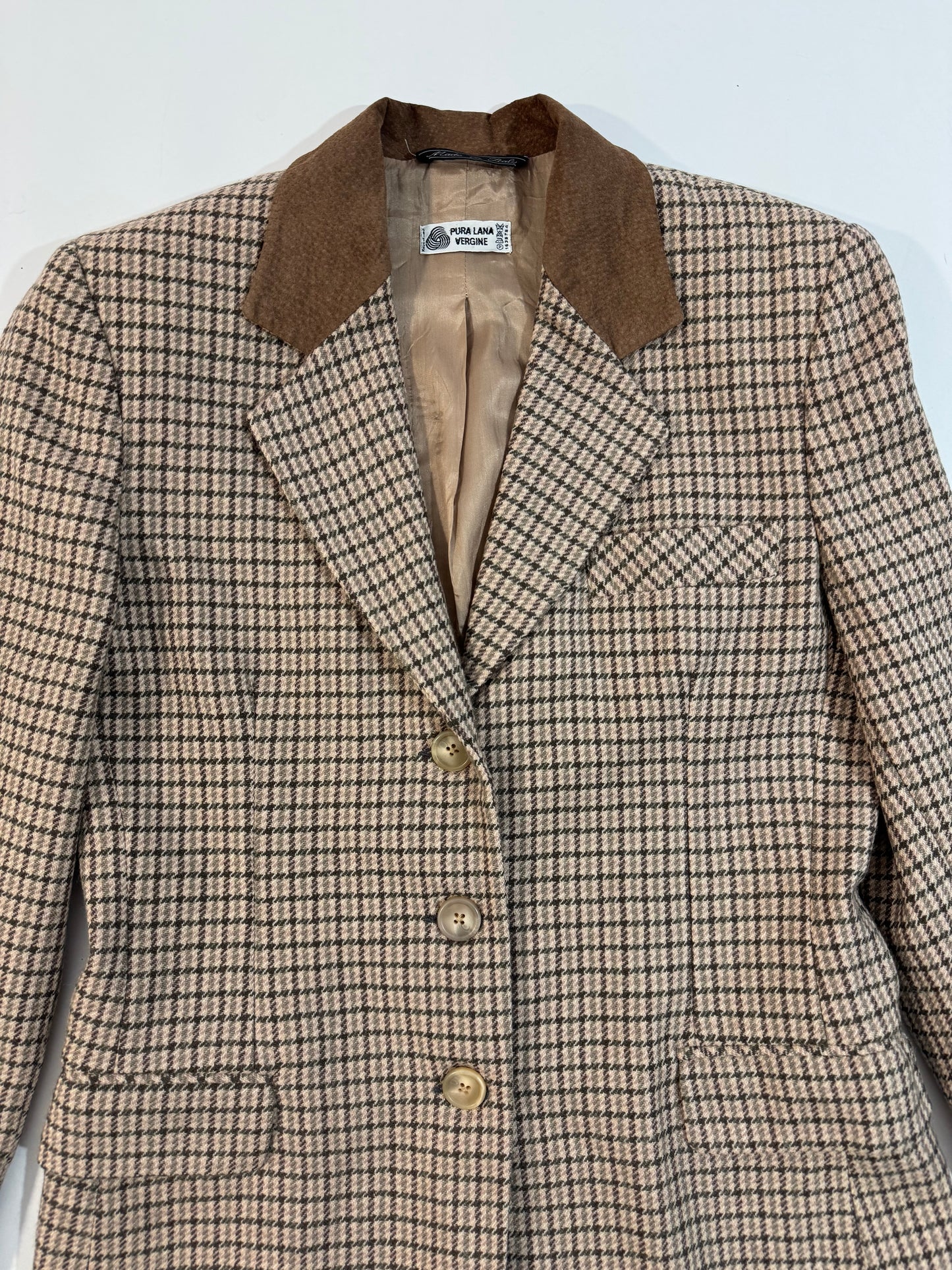 '80s Pure Wool Blush Blazer