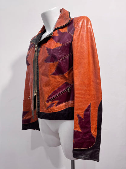 Y2K Western Leather Jacket
