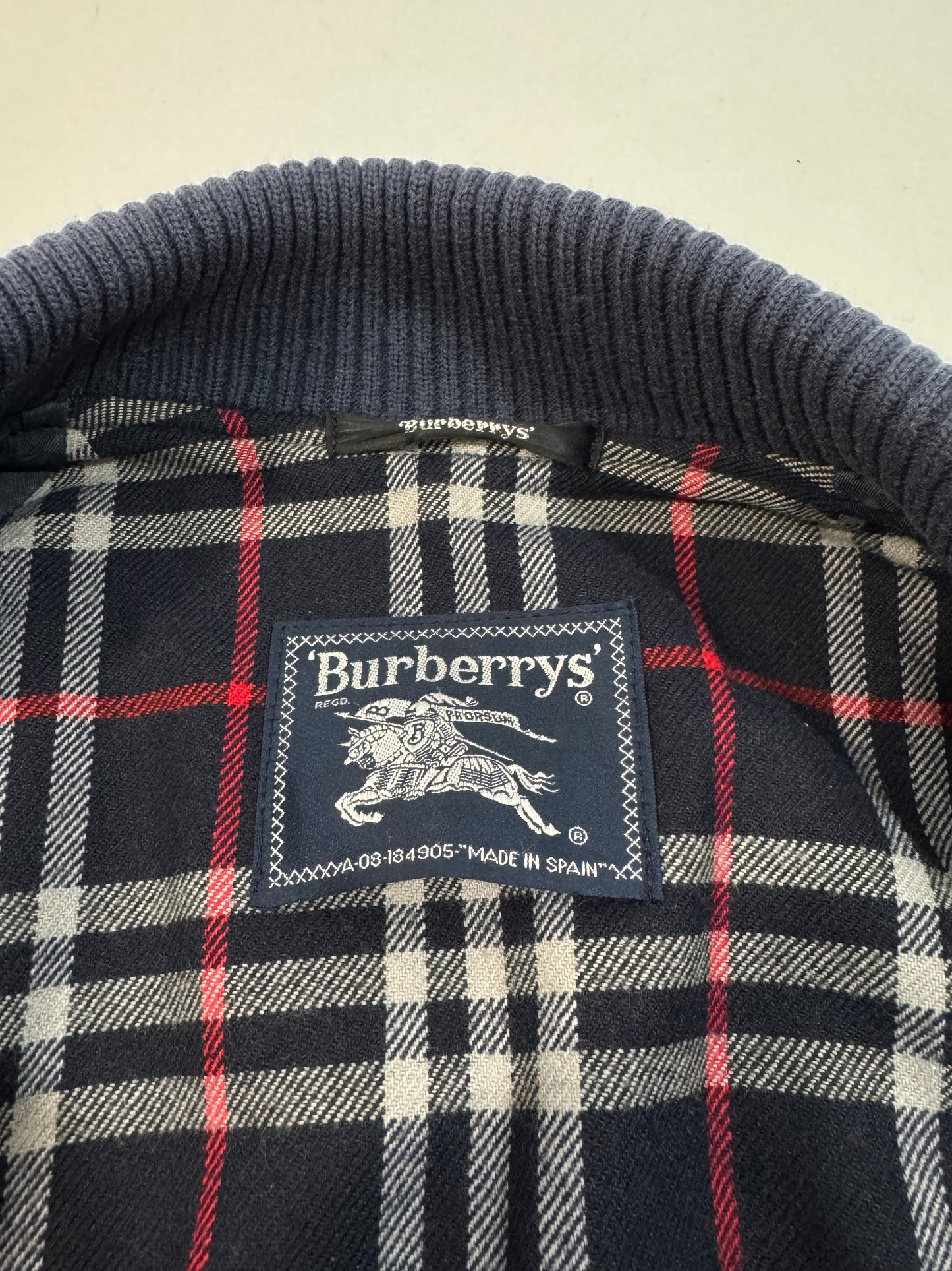 Burberrys '90s Vintage Wool and Alpaca Bomber