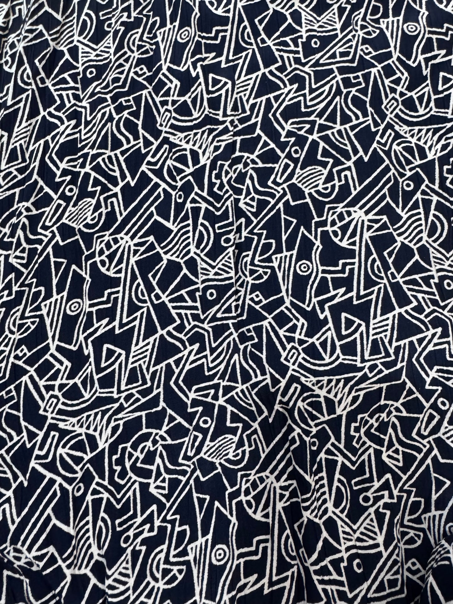 '80s Liz Clairborne Drop Waist Abstract Print Dress - DEF.