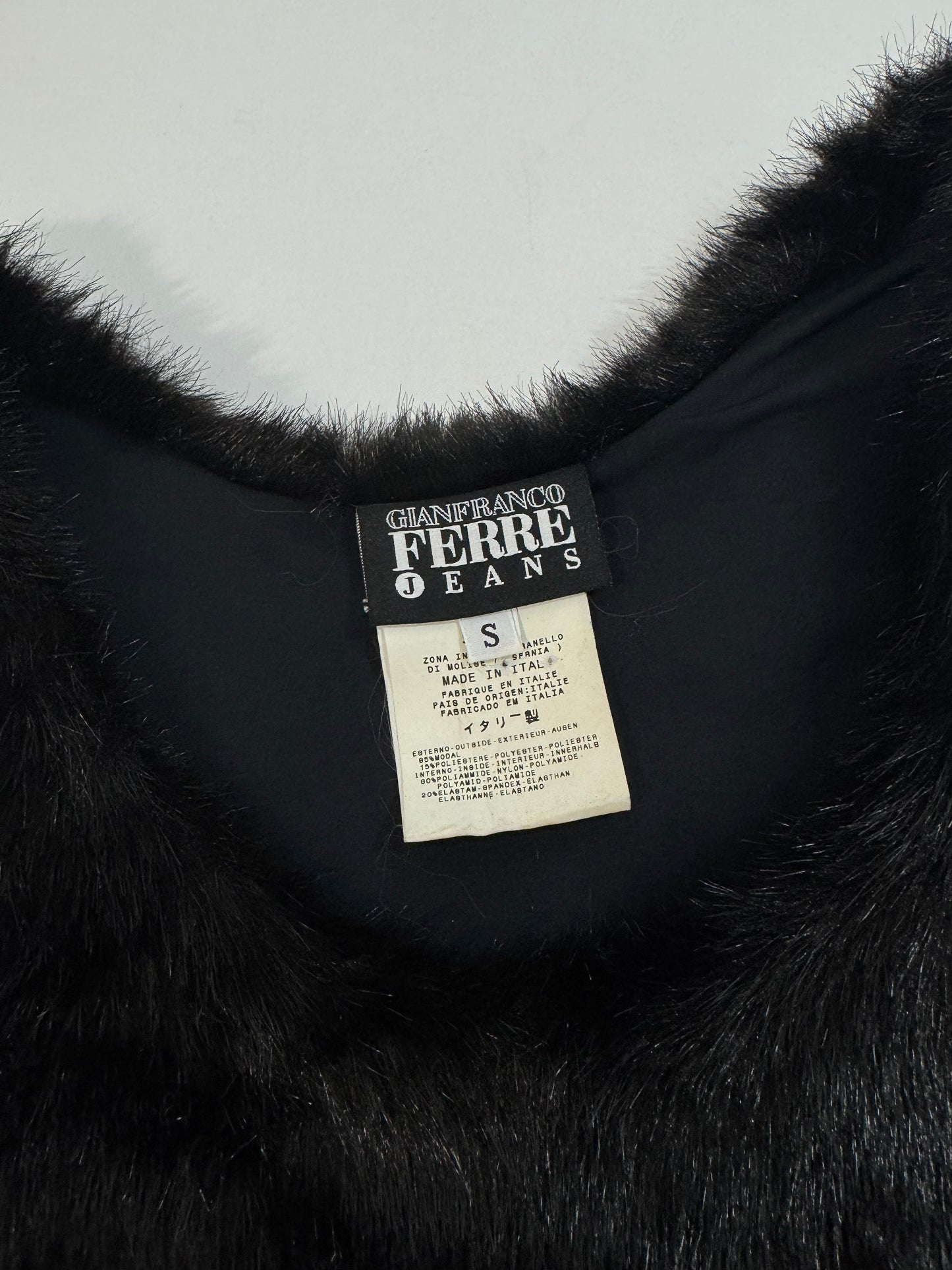 Gianfranco Ferrè Jeans Faux Fur Top