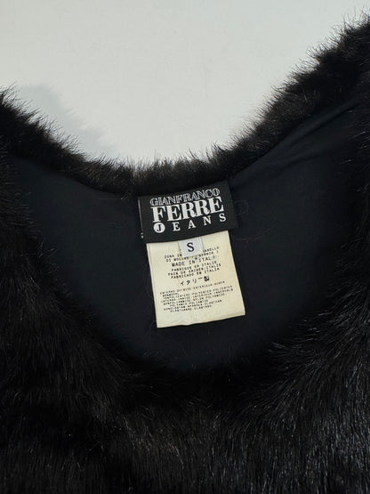 Gianfranco Ferrè Jeans Faux Fur Top