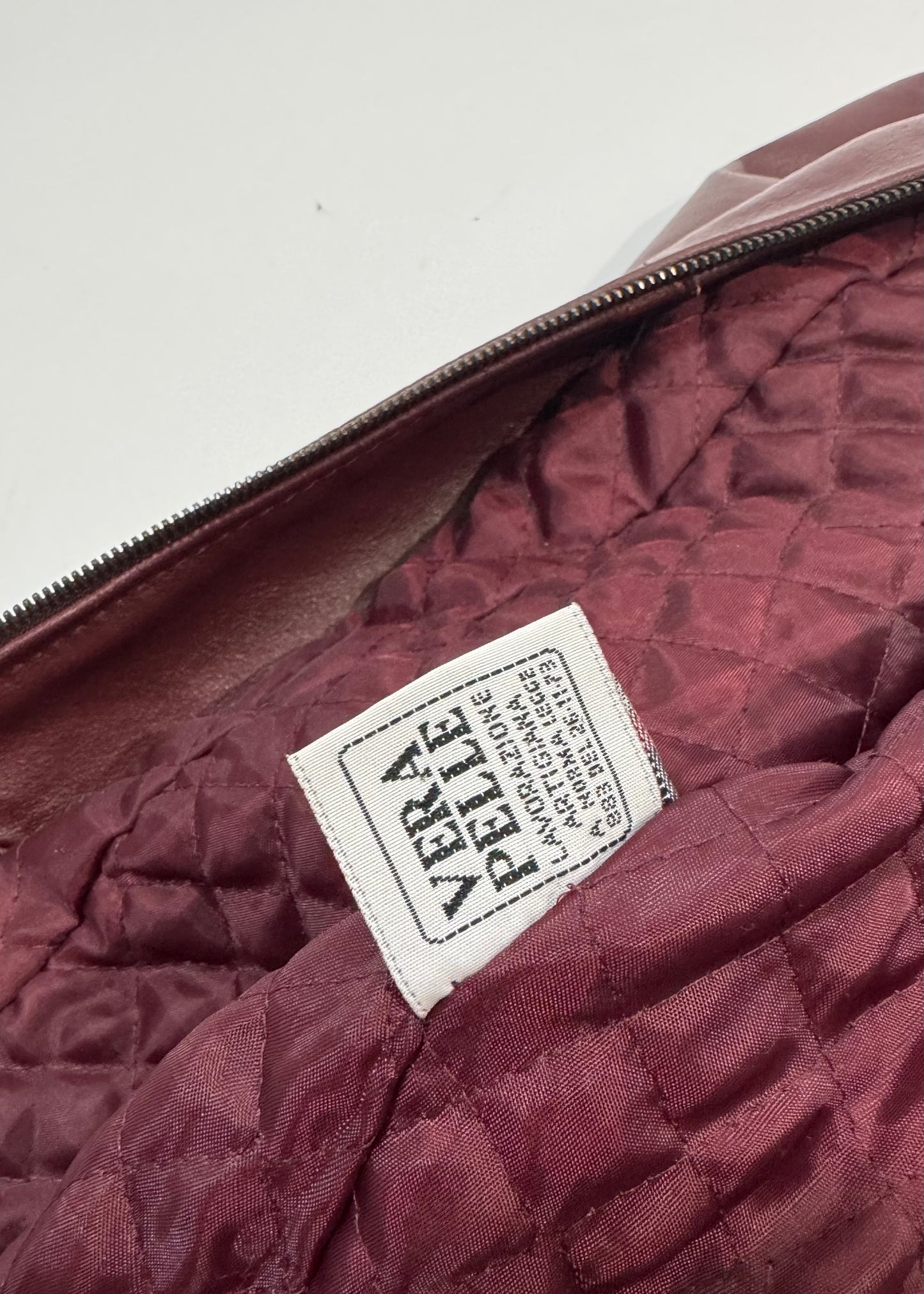 Burgundy Leather Coat