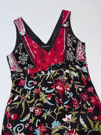 '90s Barclay Floral Dress - M