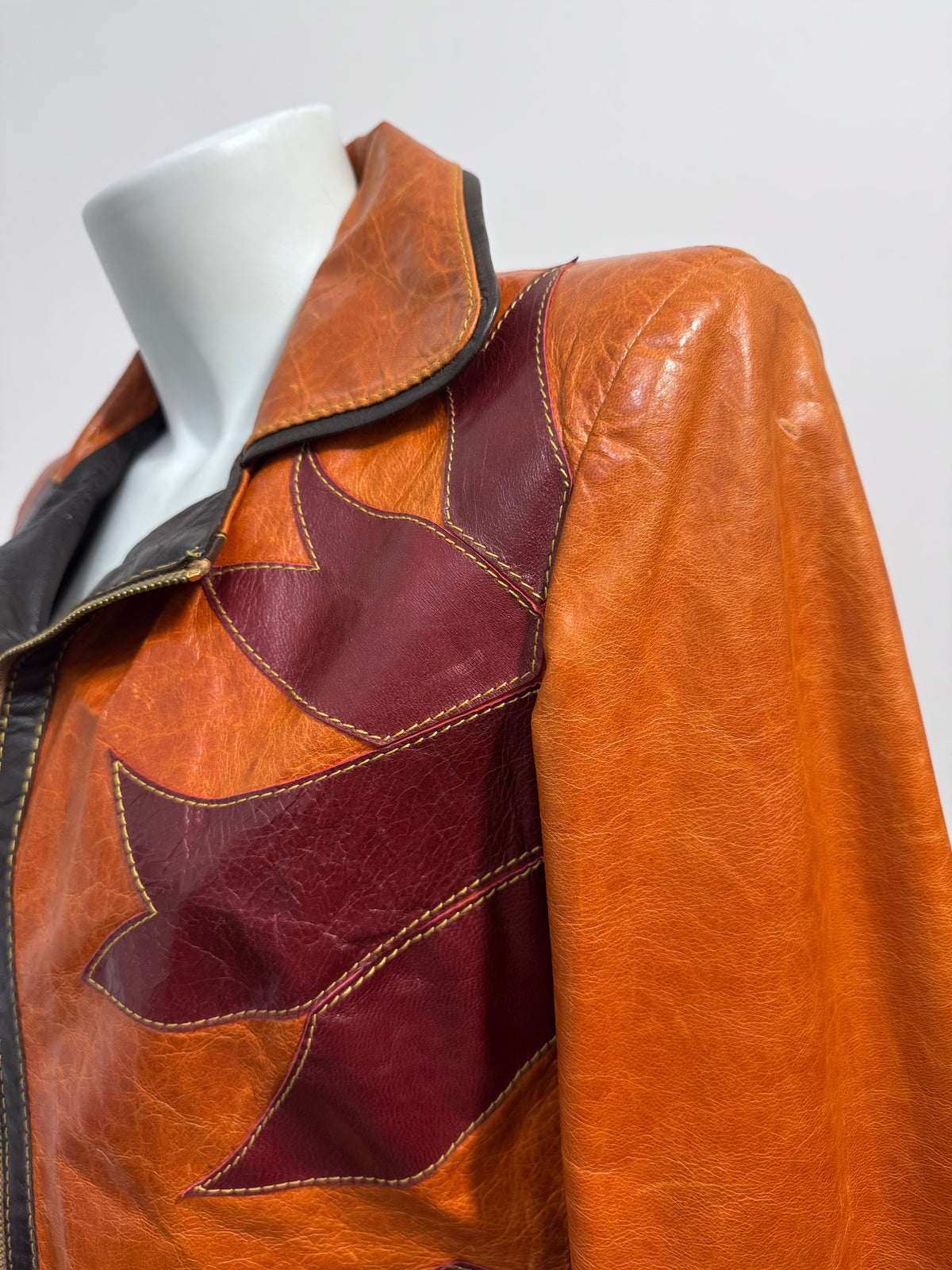 Y2K Western Leather Jacket