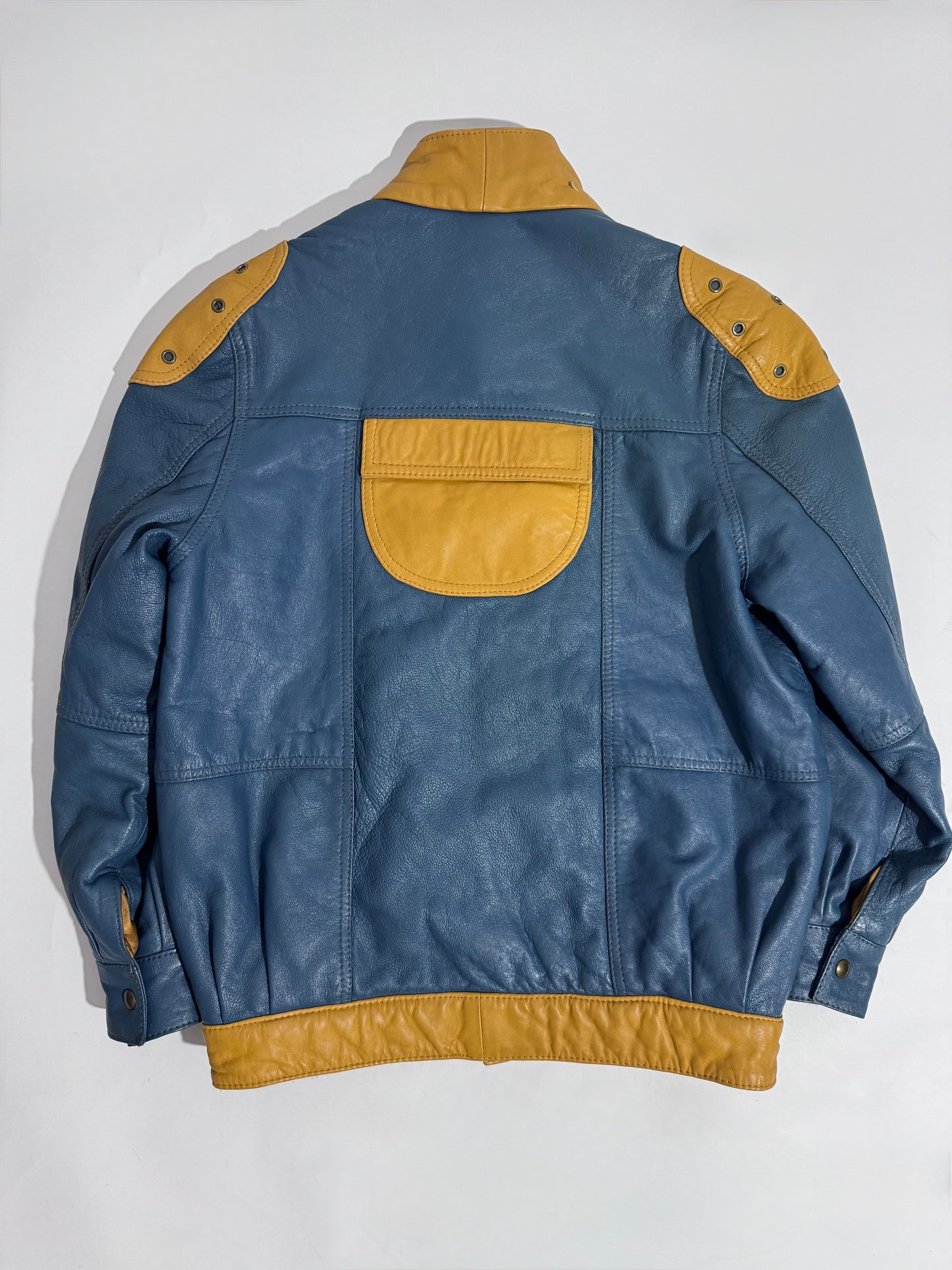 V.I.P. Color Block Leather Jacket - Petite. Def.