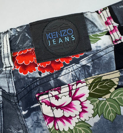 Kenzo Vintage All-Over Print Jeans