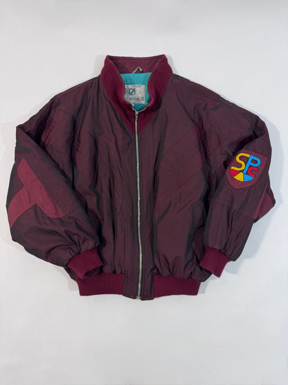 Early ‘90s Burgundy Bomber Jacket
