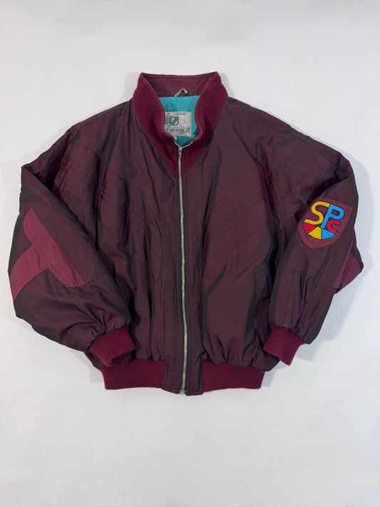 Early ‘90s Burgundy Bomber Jacket
