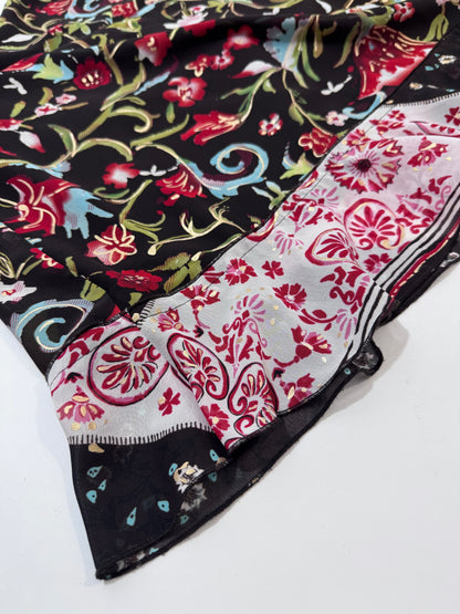 '90s Barclay Floral Dress - M