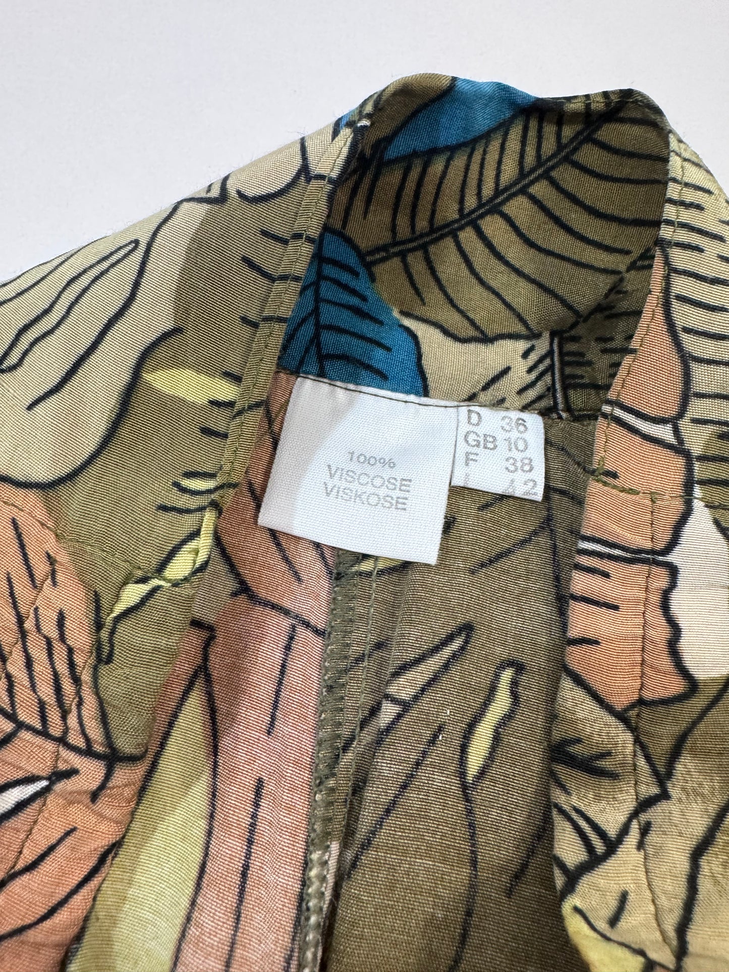 ‘80s Wide Leg Print Trousers - GC