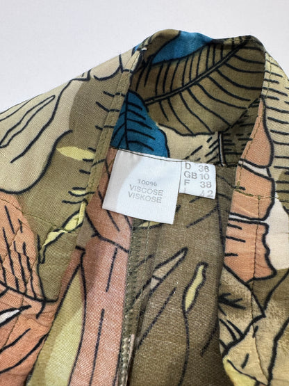 ‘80s Wide Leg Print Trousers - GC