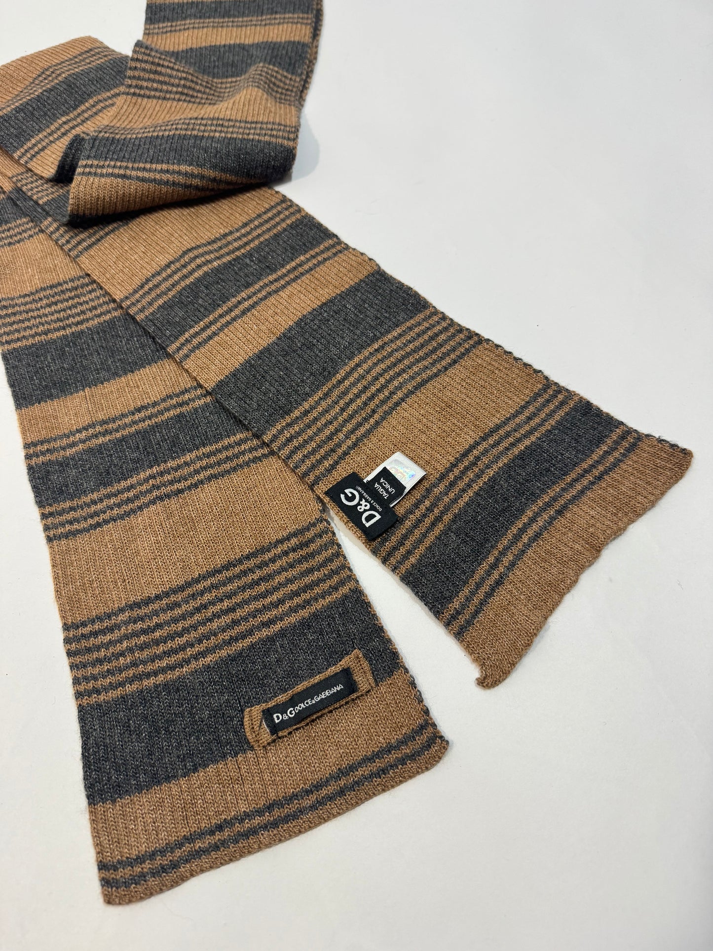 Dolce & Gabbana Striped Shimmer Scarf