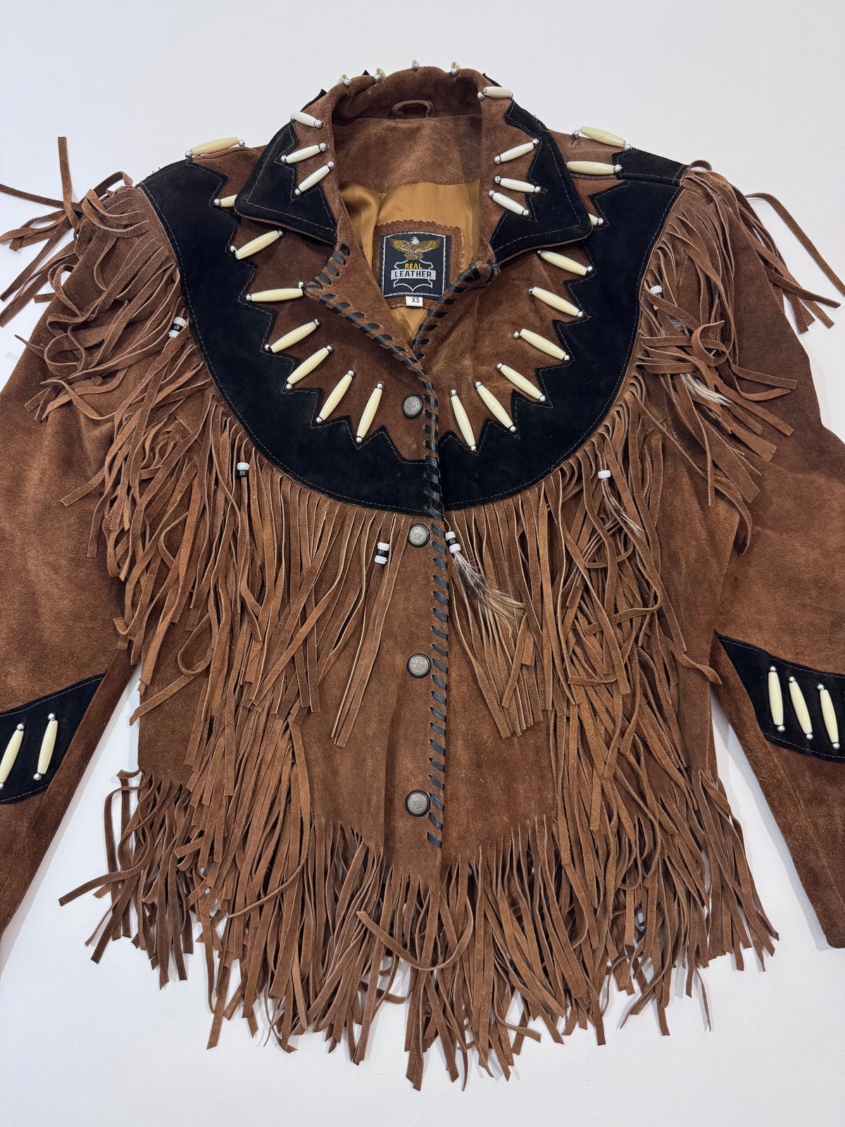 '80s Suede Fringed Western Jacket