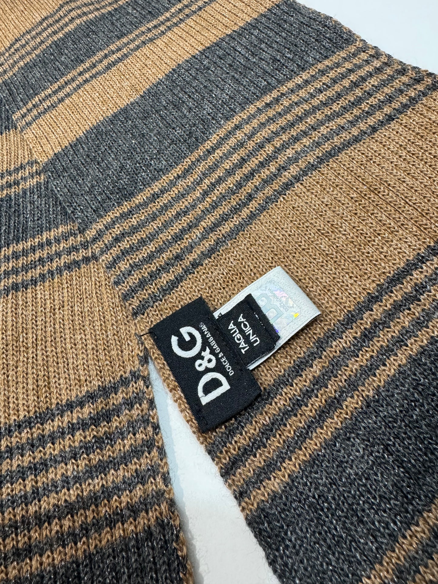 Dolce & Gabbana Striped Shimmer Scarf