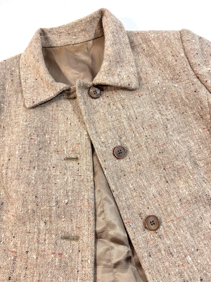 Vintage Flecked Tweed Tailored Blazer