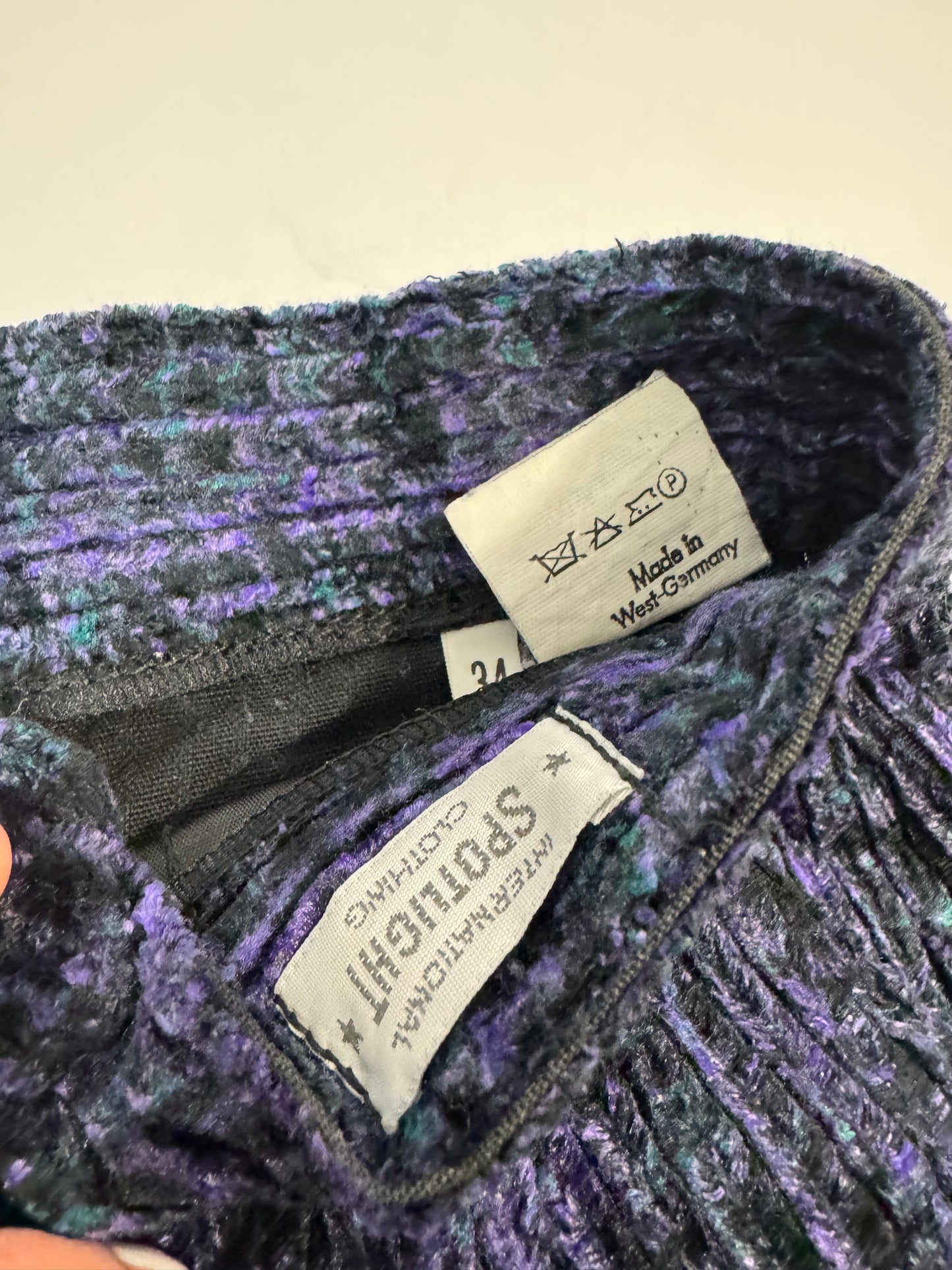 '80s West Germany Purple Velour Pants