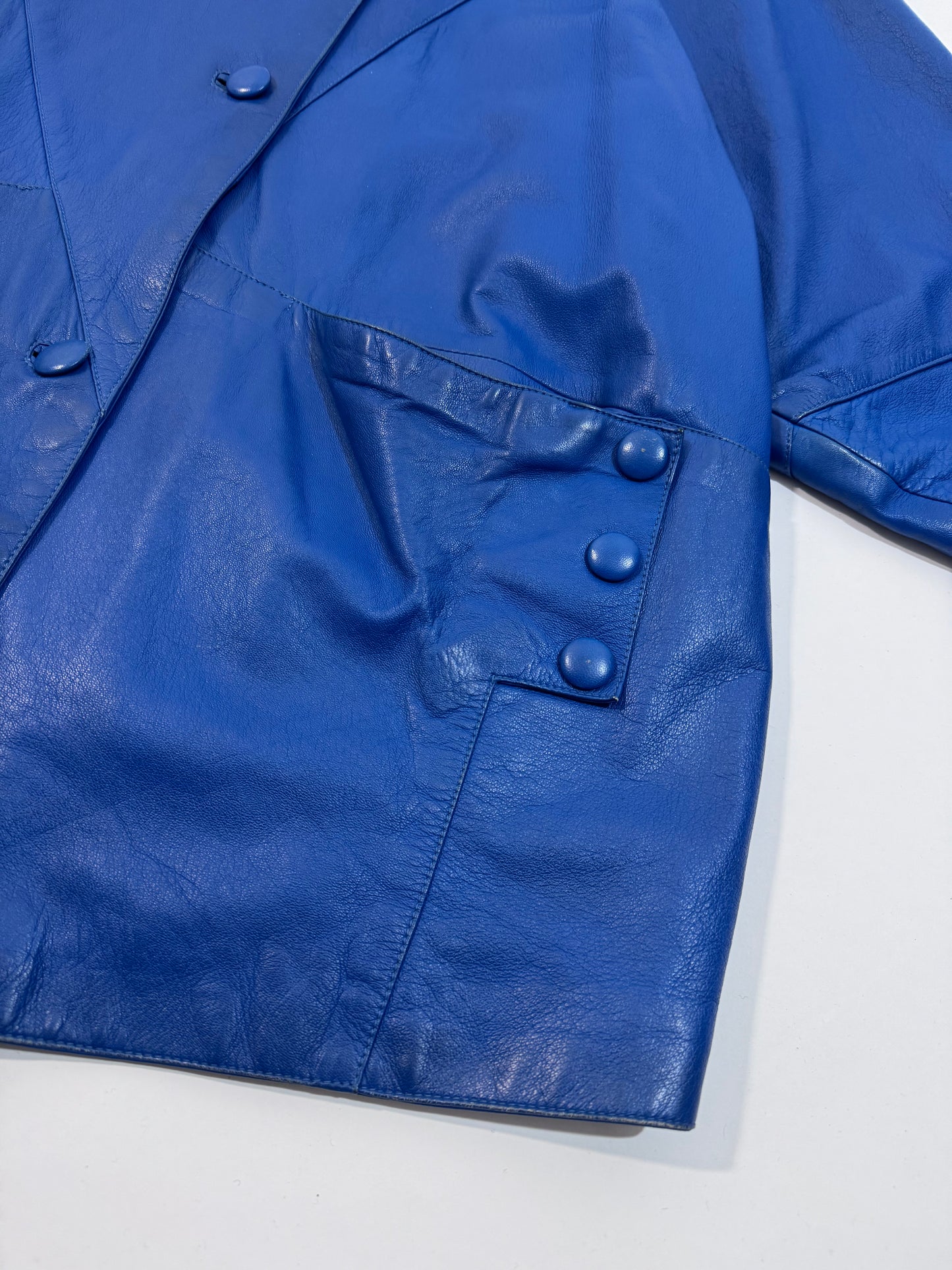 '80s Oversized Leather Jacket