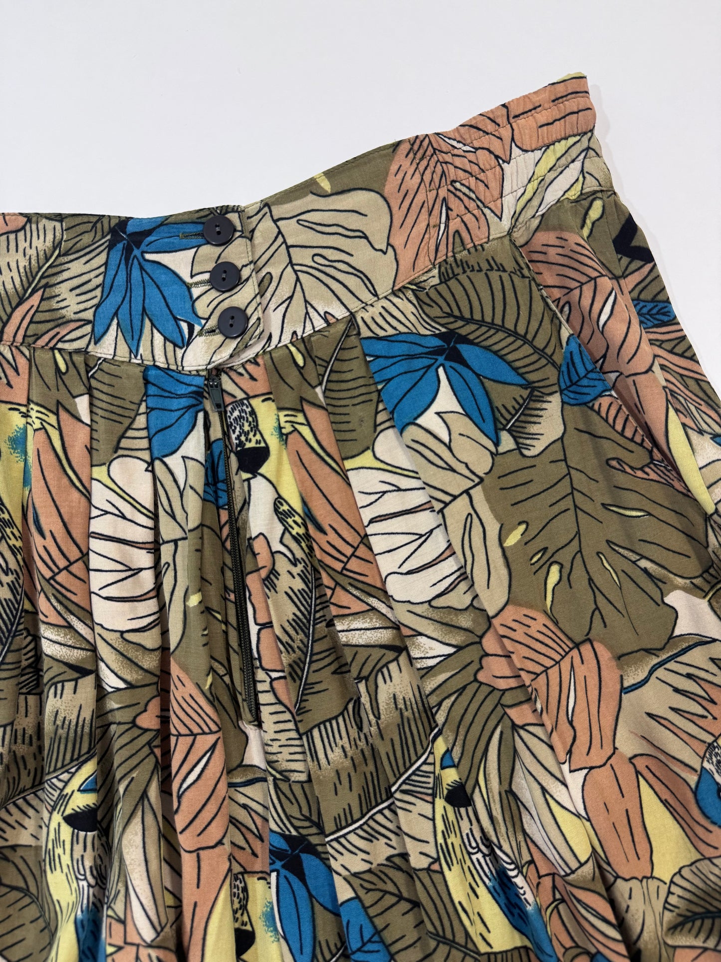 ‘80s Wide Leg Print Trousers - GC