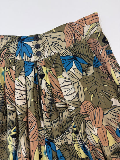 ‘80s Wide Leg Print Trousers - GC
