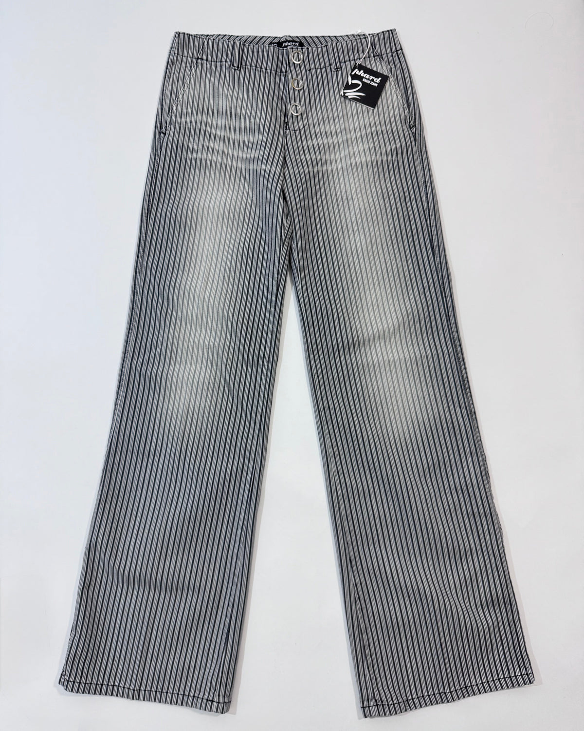 Phard Deadstock Striped Wide Leg Jeans - 42IT