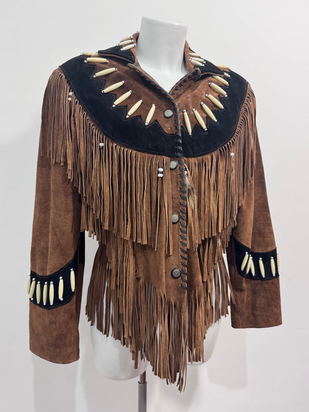 '80s Suede Fringed Western Jacket