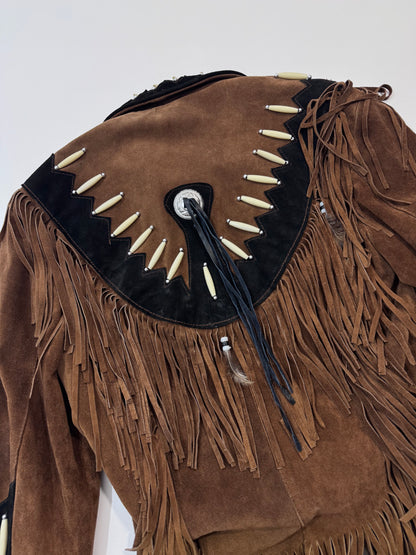 '80s Suede Fringed Western Jacket
