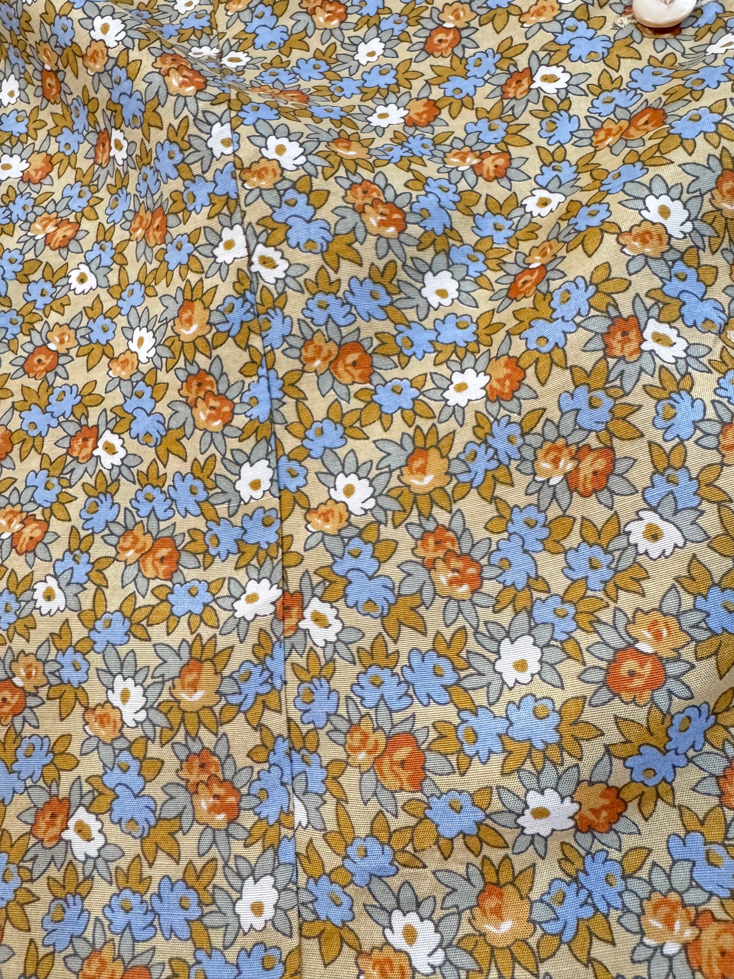 '80s Vintage Silk Floral Shirt