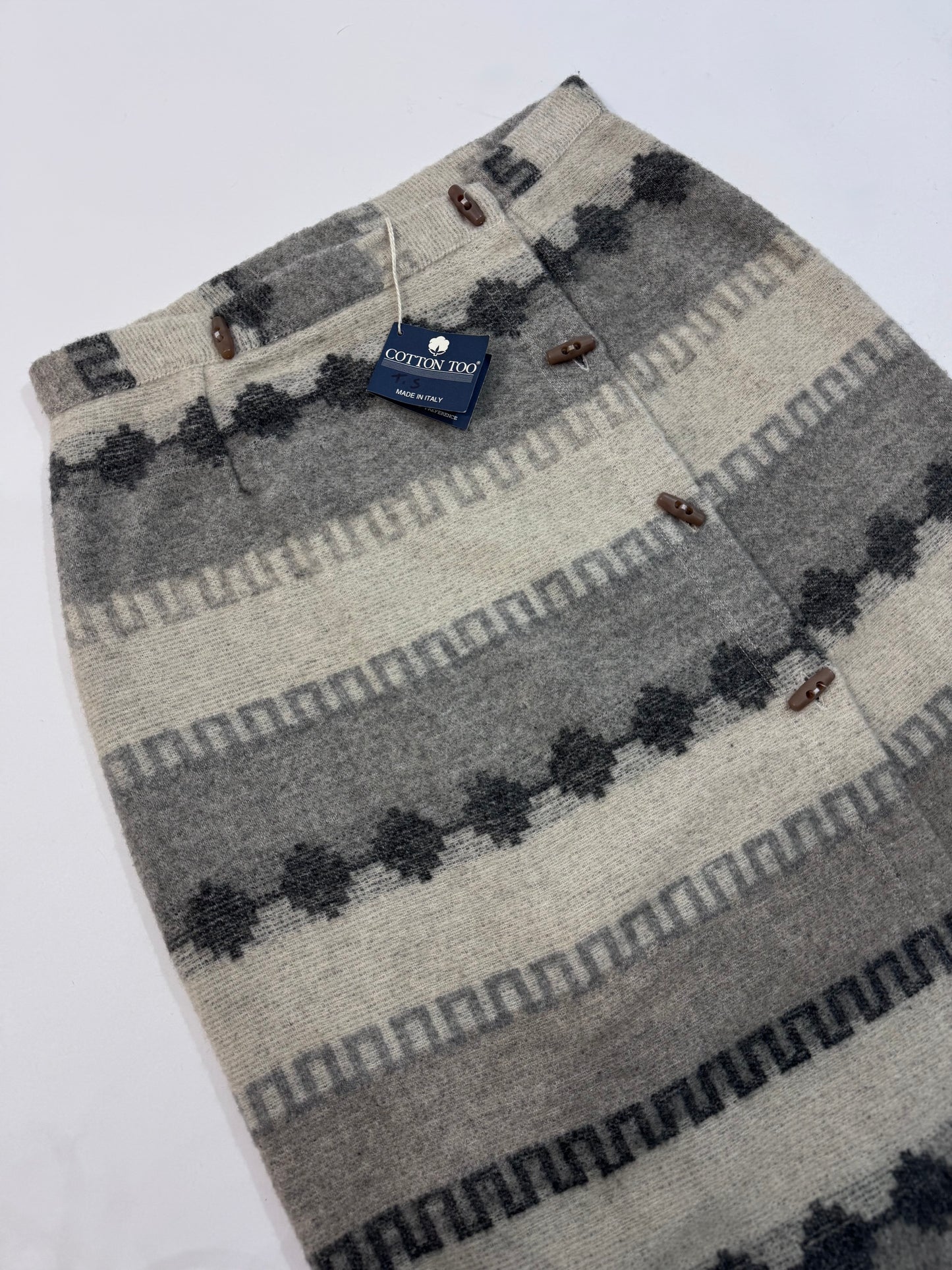 Deadstock Wool Blend Skirt