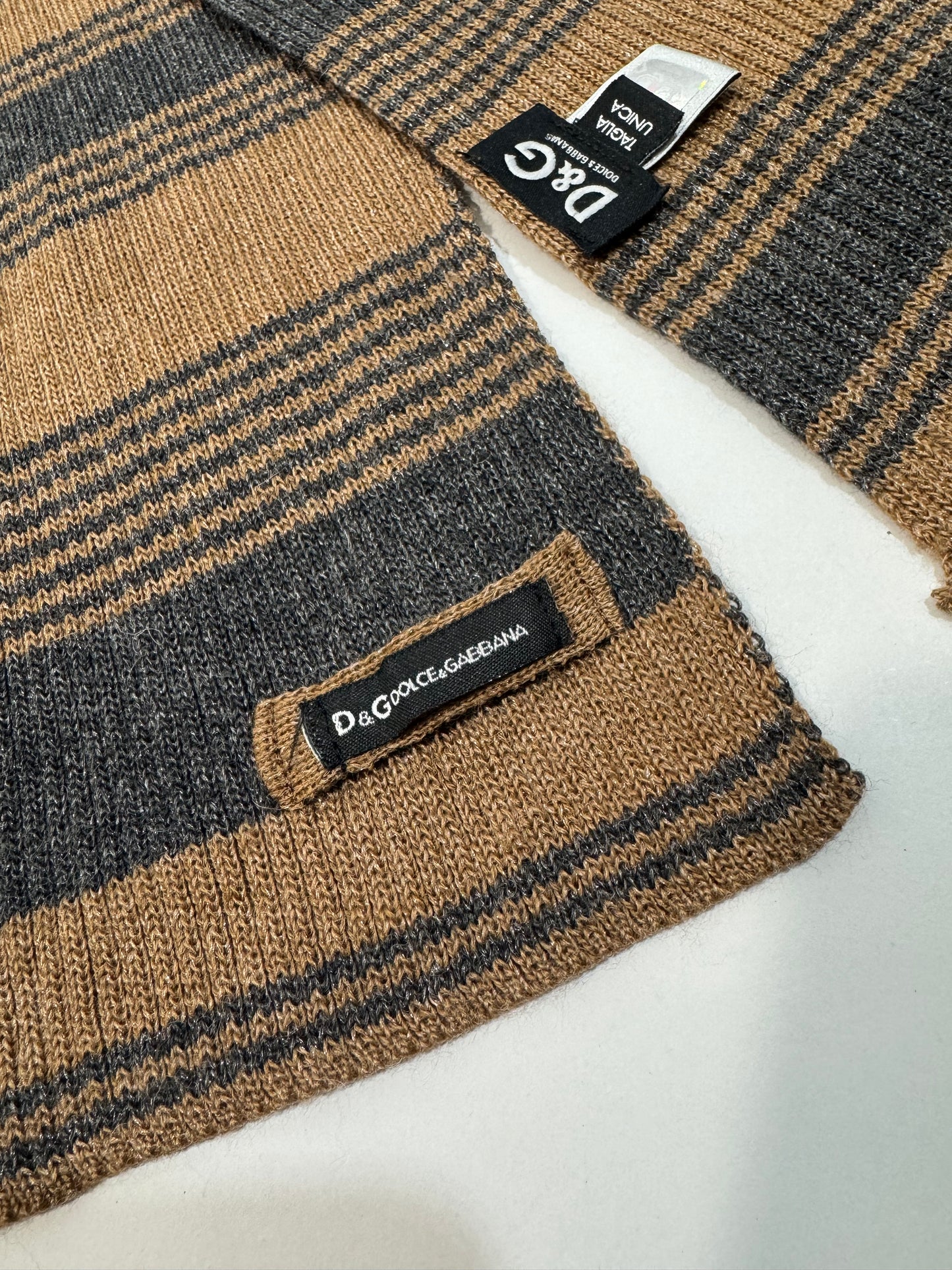 Dolce & Gabbana Striped Shimmer Scarf