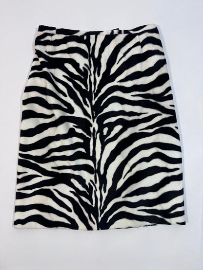 ‘90s Zebra Velour Skirt