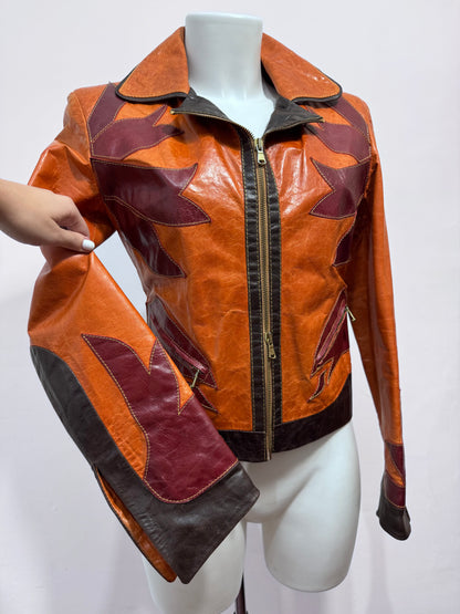 Y2K Western Leather Jacket