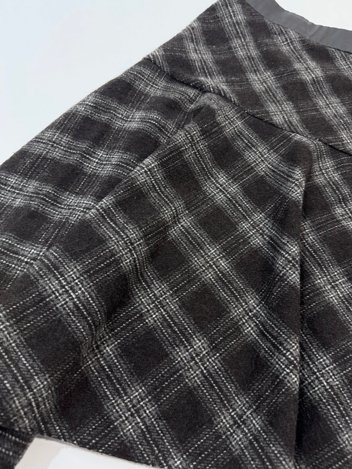 Y2K Vintage Asymmetrical Tartan Skirt